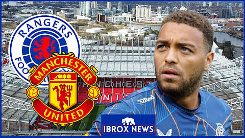 Rangers star Cyriel Dessers scored an equaliser against Manchester United (Credit: Imago)