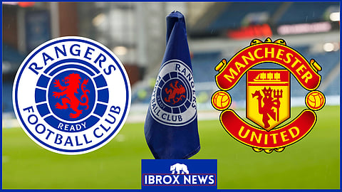 Rangers take on Manchester United in the Europa League (Credit: Imago)