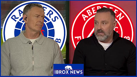 Chris Sutton and Kris Boyd clashed after Rangers v Aberdeen [credit: Sky Sports Scotland]