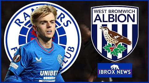 Rangers ace Ross McCausland has reacted to a West Brom transfer (credit: Imago)