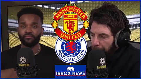 Darren Bent and Andy Goldstein were in disagreement ahead of Man United v Rangers. (Credit: talkSPORT)