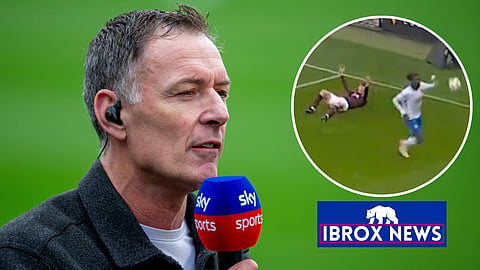 Chris Sutton reacts to Hearts v Rangers controversy. Credit: Imago / Sky Sports Main Event