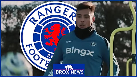 Rangers have been linked with a move for Chelsea defender Aaron Anselmino [credit: Chelsea Football Club on YouTube]