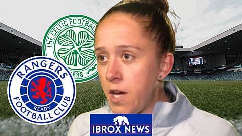 Jo Potter sparked controversy in Rangers Women v Celtic.