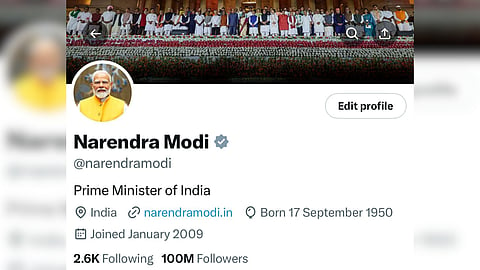 PM Modi crosses 100mn followers on social media