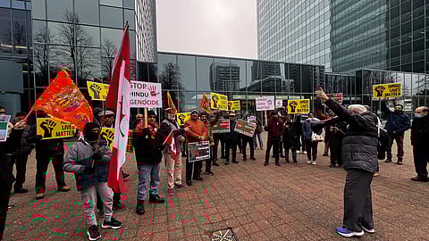 Hindus protest at Bangladesh Consulate in Toronto