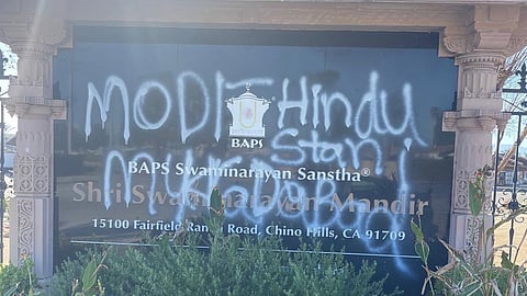 India condemns vandalism of Hindu temple in California