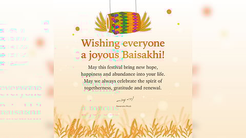 PM Modi leads Baisakhi, Bihu, Vishu, Puthandu greetings