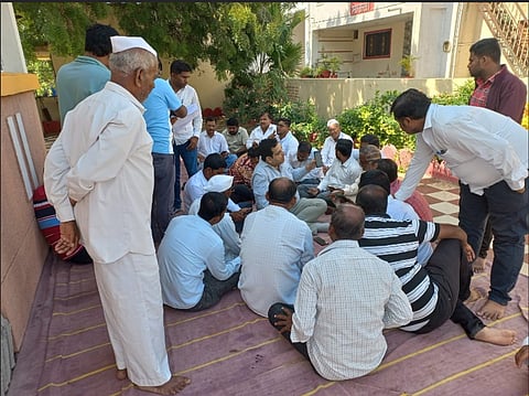 Demo of E-PAVAS in Tadavale village along with app developer Microware