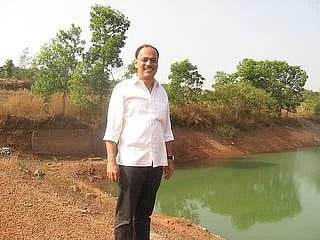 Rajesh Naik near his revived lake
