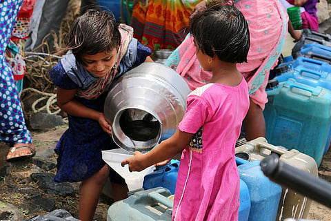 Unequal distribution of water in Mumbai.