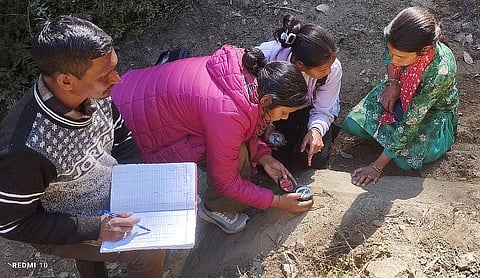 Hydrogeological Survey supported by Kajal with the CHIRAG team