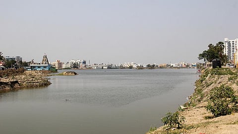 The desilted Narayanapuram wetland.