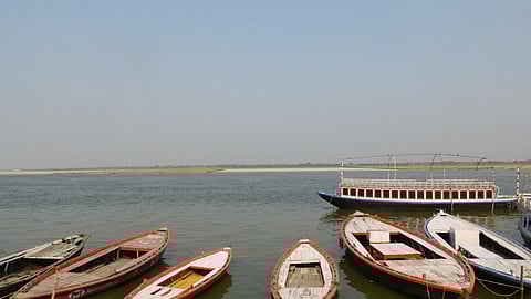 Boats on the ganga