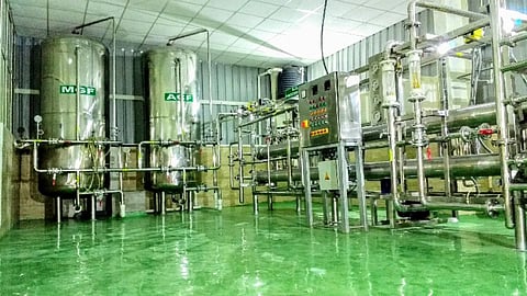 Filtration plants in a packaging water units (Image source: Tushar Trivedi)