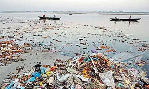 कानपुर में गंगा के बेहाल 