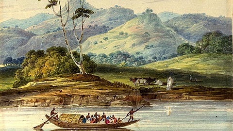 Boat in river