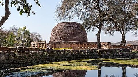 साँची में निर्मित परम्परागत जल संचय प्रणाली