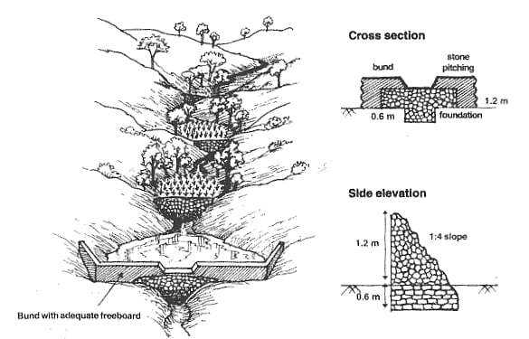 How to create check dams for water conservation