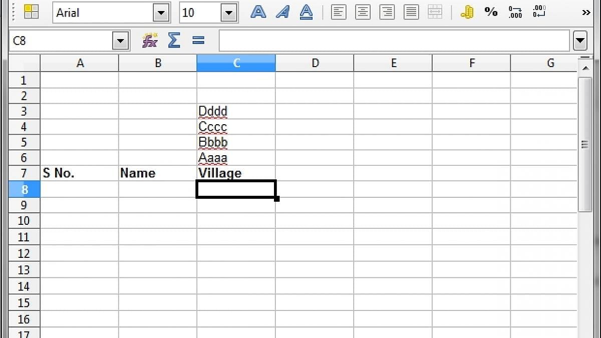 Tips for working with spreadsheets