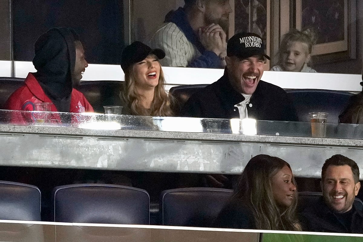 Taylor Swift and Travis Kelce attend Game 1 of the ALCS at Yankee Stadium