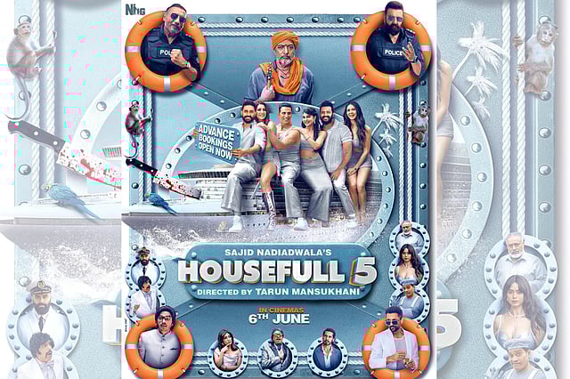 Housefull 5 and Thug Life movie clash promotional graphic