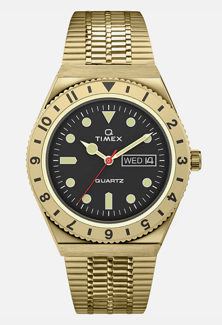 M439❀希少レア TIMEX インディゴ 腕時計 ゴールド ブラック TIMEX(タイメックス)腕時計/ウィークエンダー セントラルパーク