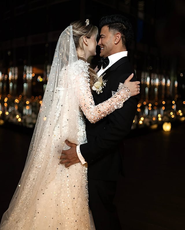 Sahil Khan marries Milena Aleksandra in a spectacular Burj Khalifa wedding