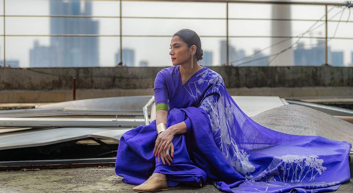 Payal Khandwala's limited edition colour-blocked jamdani saris are niche  and relevant