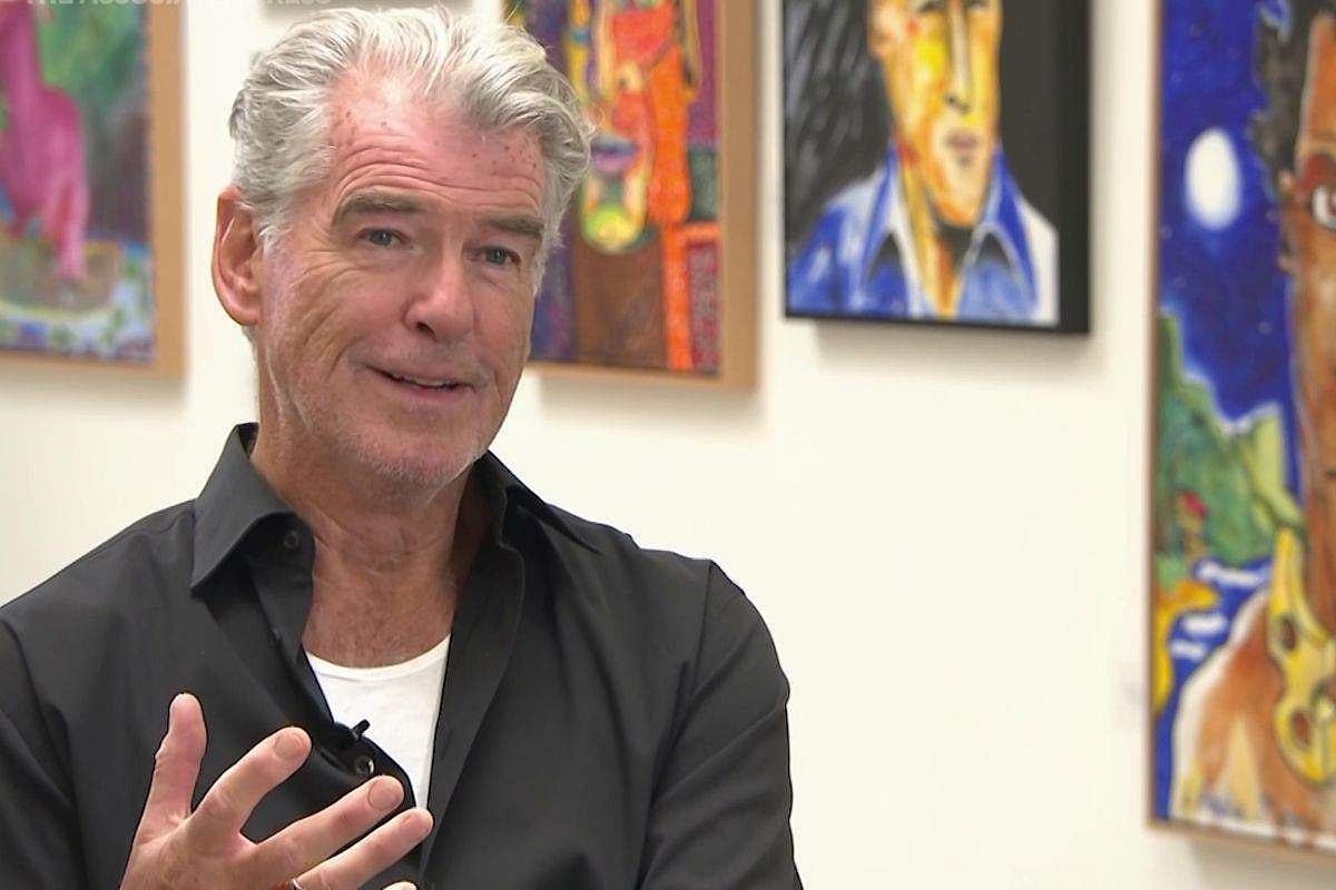 Pierce Brosnan unveils deeply personal paintings in his first solo art