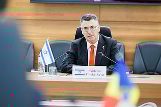 Gideon Sa’ar during his visit in Moldova 