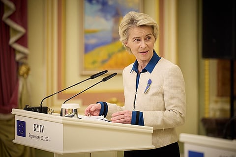 European Commission President Ursula von der Leyen in Kiev