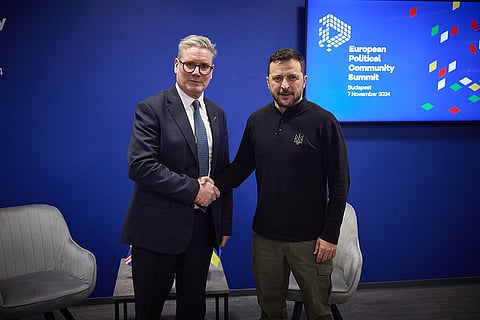 In Budapest, President of Ukraine Volodymyr Zelenskyy met with Prime Minister of the United Kingdom Keir Starmer. November 2024