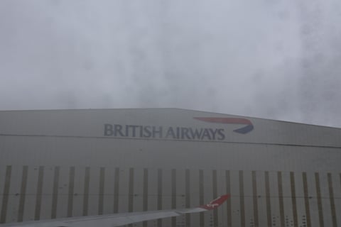 View of Heathrow Airport (LHR) from a Virgin Atlantic Airbus A330-900 August 2023