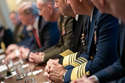 Trump meeting with senior U.S. Military leaders