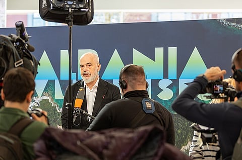 Edi Rama in the Official press conference of the ITB Berlin 2025