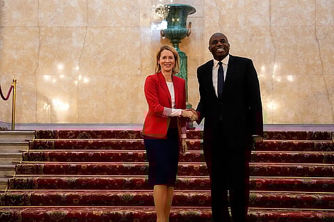 David Lammy with Kaja Kallas
