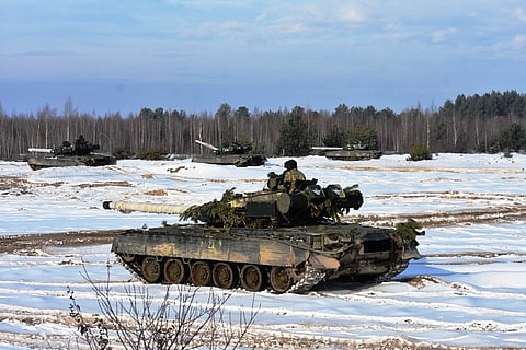 Tank training of Ukrainian Air Assault