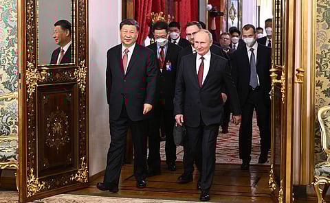 Chinese President Xi Jinping and Russian President Vladimir Putin