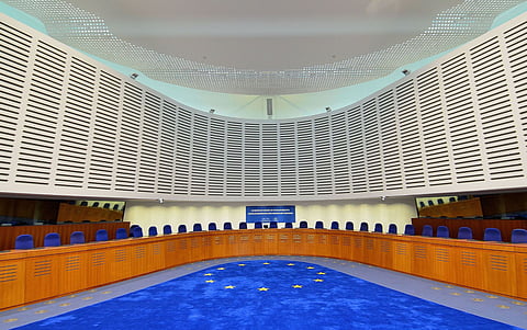 Courtroom of the European Court of Human Rights in Strasbourg