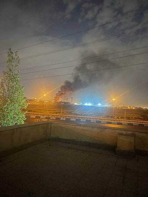 Image of Israeli Airstrike in Iranian capital Tehran 