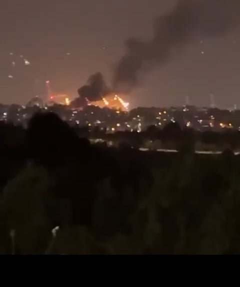 Iranian missile strike on Israel