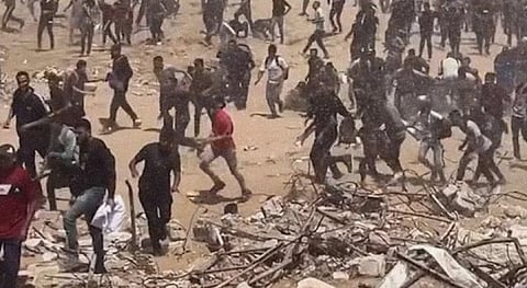 UN human rights chief Volker Turk’s June 2025 statement to the UN Human Rights Council accused Israel of "weaponising food" by targeting aid sites.