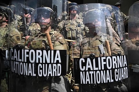 California National Guard stands ready in Los Angeles, deployed under federal order amid escalating immigration protests, marking a rare clash of state and federal authority.