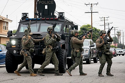 U.S. Immigration and Customs Enforcement (ICE) Enforcement and Removal Operations (ERO) in Los Angeles, California, June 12, 2025.