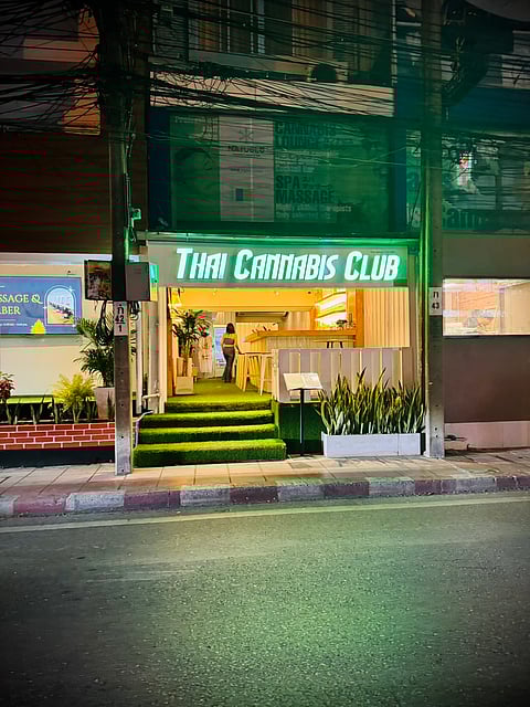 A cannabis shop in Thailand which briefly legalized recreational cannabis in 2022, sparking a boom of over 20,000 shops.