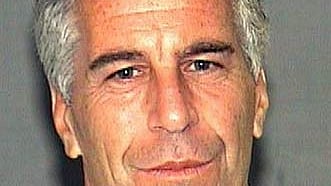 Mug shot of Jeffrey Epstein