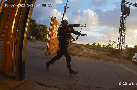 Hamas fighter on October 7th 2023 (For illustrative purposes)