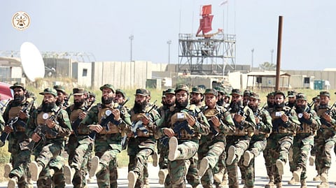 Soldiers of the Afghan Army who have completed training