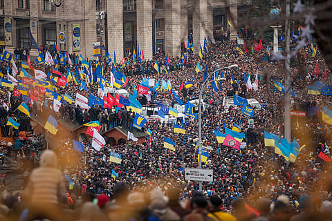 Protests at the Euromaidan, December 2013